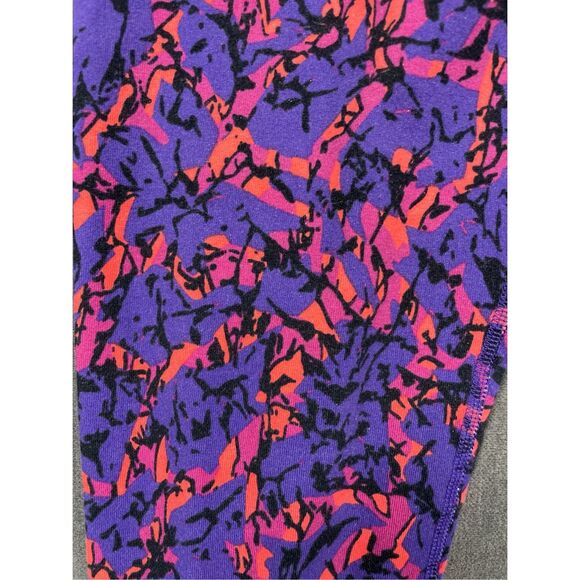 Nike Dri-FIT Leggings Women XL Purple Pink Athletic Training Colorful Athleisure - Picture 2 of 11